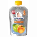 Пюре фруктове Малятко Яблуко і персик, 90 г