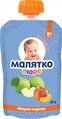 Пюре фруктове Малятко Яблуко і персик, 90 г