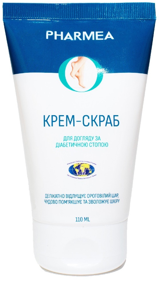 Крем-скраб для ног Pharmea для диабетической стопы, 110 мл