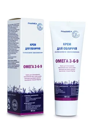 Крем для обличчя Pharmea Омега 3-6-9 Інтенсивне зволоження, 60 мл