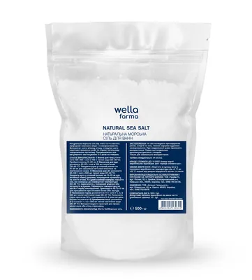 Сіль для ванн Wella Farma Natural Sea Salt натуральна морська, 500 г