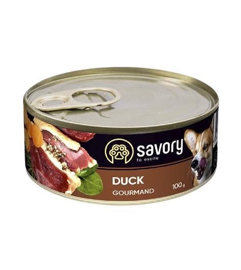 Корм влажный для взрослых собак Savory 30457 с уткой, 100 г