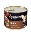 Корм влажный для взрослых собак Savory 30464 с уткой, 200 г
