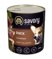 Корм влажный для взрослых собак Savory 30488 с уткой, 800 г