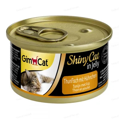 Корм вологий для котів GimCat Shiny Cat Kitten з тунцем та куркою, 70 г