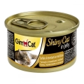 Корм влажный для котов GimCat Shiny Cat Kitten с тунцом, креветками и солодом, 70 г