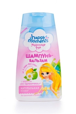 Шампунь-бальзам Happy Moments Маленькая Фея без сульфатов, 240 мл