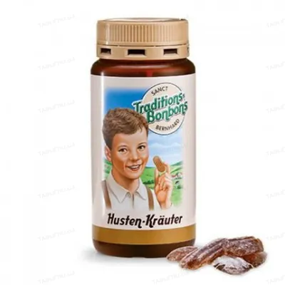 Пастилки від кашлю Sanct Bernhard Traditions-Bonbons Husten-Krаuter, 170 г
