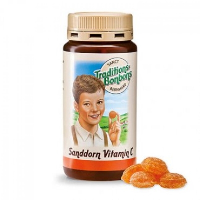 Пастилки из облепихи с витамином C Sanct Bernhard Traditions-Bonbons Sanddorn mit Vitamin C, 170 г