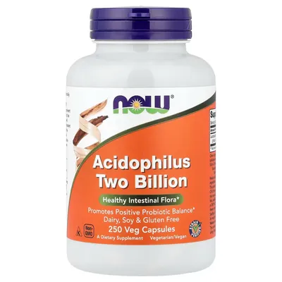 Пробіотики Ацидофілус NOW Acidophilus Two Billion вег. капсули №250