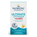 Омега та Коензим Q10 Nordic Naturals Ultimate Omega + CoQ10 лимон, 120 капсул