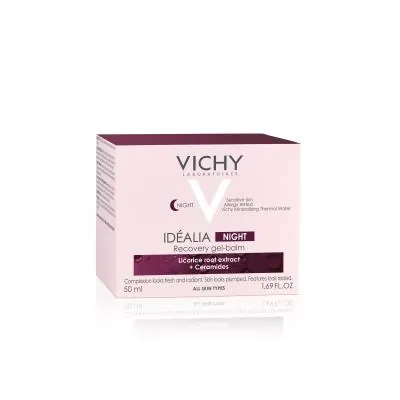Гель-бальзам для обличчя Vichy Idealia нічний, відновлюючий, для всіх типів шкіри, 50 мл