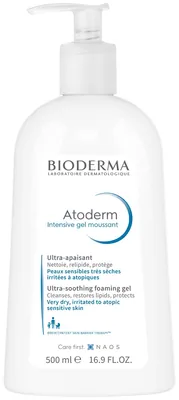 Гель Bioderma Atoderm Intensive очищуючий для обличчя та тіла, для сухої атопічної шкіри, 500 мл