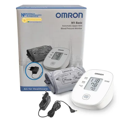 Тонометр Omron M1 Basic (HEM-7121J- AF) автоматичний + адаптер HHP-CM01