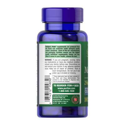 Магній Puritan's Pride Magnesium 250 мг, 200 капсул
