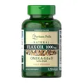 Лляна олія Puritan's Pride Flax Oil 1000 мг, 120 капсул