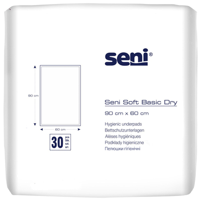 Пеленки Seni Soft Basic Dry одноразовые гигиенические 90х60 см, 30 шт