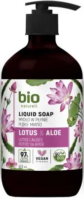 Мило рідке Bio Naturell Лотос і Алое, з дозатором, 473 мл