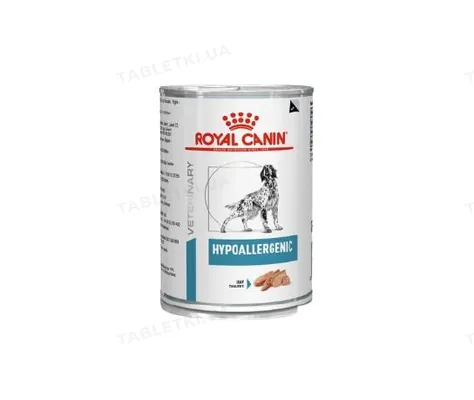 Корм вологий Royal Canin Hypoallergenic для собак при харчовій алергії, 400 г