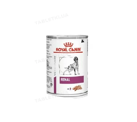 Корм вологий Royal Canin Renal для собак при хронічній нирковій недостатності, 410 г