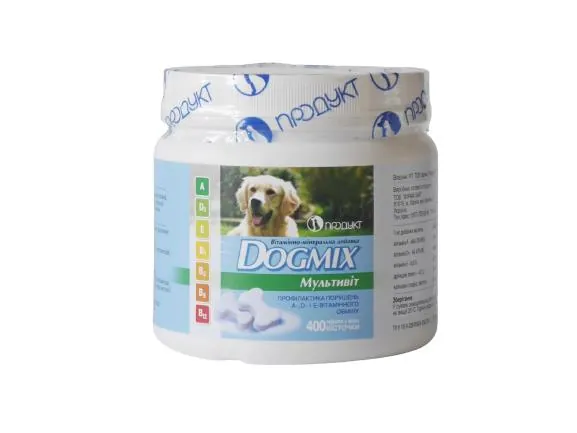Вітаміни для собак Dogmix Мультивіт, 400 таблеток