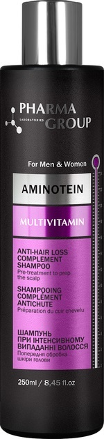Шампунь Pharma Group Laboratories Aminotein+Multivitamin при интенсивном выпадении волос, 250 мл