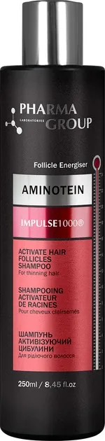 Шампунь Pharma Group Laboratories Aminotein+Impulse1000 активізація волосяних цибулин, 250 мл