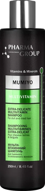 Шампунь Pharma Group Laboratories Multivitamin+Moomiyo вітамінізація волосся, 250 мл