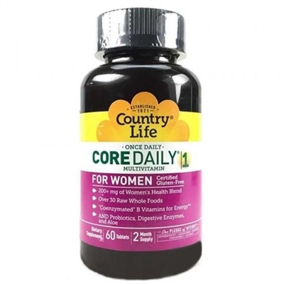 Витаминно-минеральный комплекс Country Life Core Daily 1, для женщин до 50 лет таблетки №60