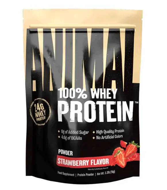 Протеїн сироватковий змішаний Universal Nutrition Animal 100% Whey Protein полуниця, 1000 г