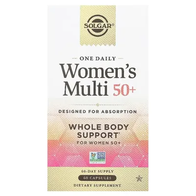 Вітамінно-мінеральний комплекс для жінок Solgar One Daily Women's Multi 50+ капсули №60