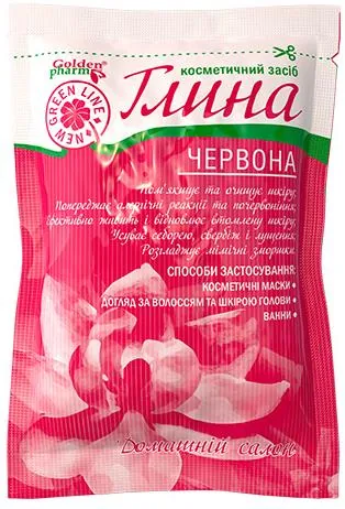 Глина червона Golden Pharm косметична, 60 г