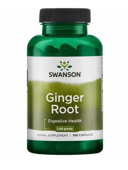 Корінь імбиру Swanson Ginger Root 540 мг, 100 капсул