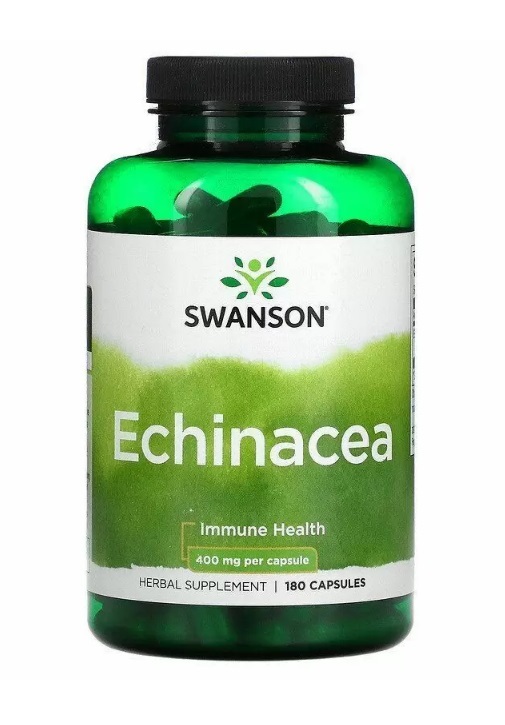 Эхинацея пурпурная Swanson Echinacea 400 мкг, 180 капсул