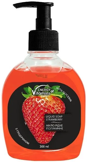 Мило рідке Energy of Vitamins Полуничне з гліцерином , 300 мл
