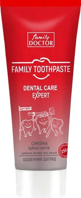 Зубна паста Family Doctor Dental Care сімейна щоденний догляд, 250 г