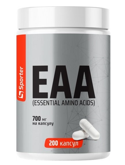 Амінокислоти Sporter EAA 700 мг, 200 капсул