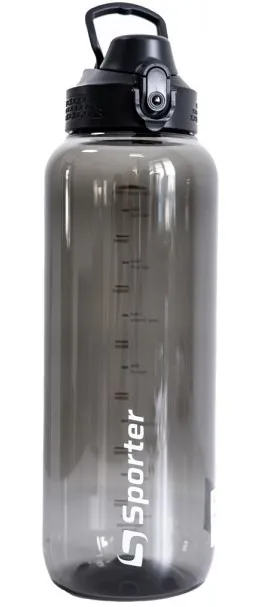 Пляшка для води Sporter 1103 чорна, 1500 мл