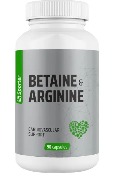 Бетаїн і Аргінін Sporter Betain & Arginine, 90 капсул