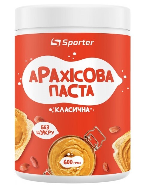 Арахисовая паста Sporter классик, 600 г