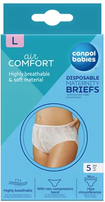 Труси післяпологові Canpol Babies 9/599 одноразові розмір L, 5 шт