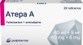 Атера А таблетки по 40 мг/5 мг №28 (14х2)