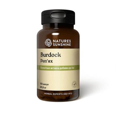 Репейник Nature's Sunshine (NSP) Burdock, 100 капсул