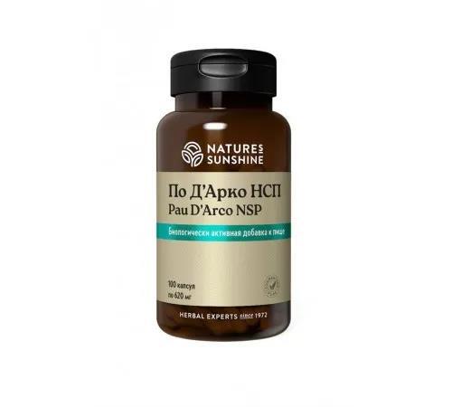 По д'Арко Nature's Sunshine (NSP) Pau D`Arco 620 мг, 100 капсул