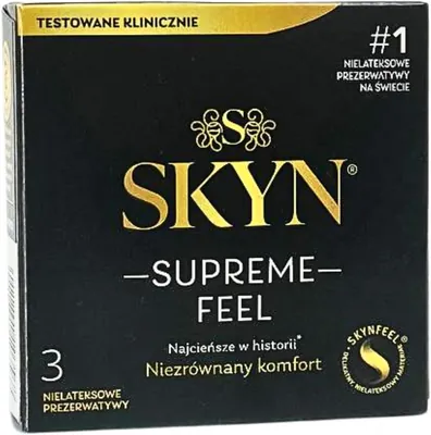 Презервативи Skyn Supreme Feel ультратонкі, 3 штуки