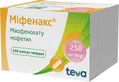 Міфенакс капсули тв. по 250 мг №100 (10х10)