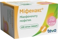Міфенакс капсули тв. по 250 мг №100 (10х10)
