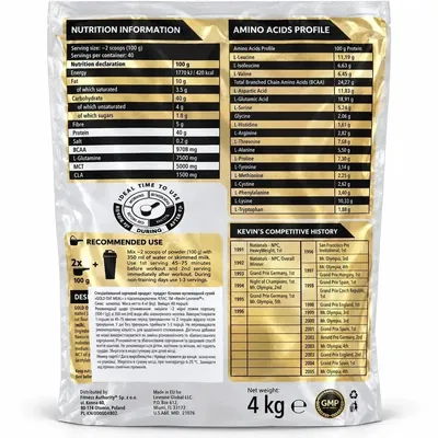 Гейнер Kevin Levrone Gold Oat Meal снікерс, 4 кг
