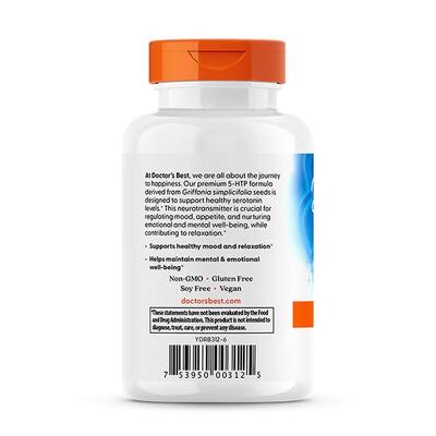 5-НТР Doctor's Best 5-HTP 100 мг, 180 капсул