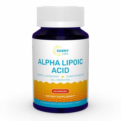 Альфа-липоевая кислота Sunny Caps Alpha-Lipoic Acid, 60 капсул